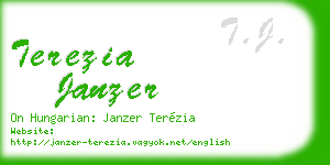 terezia janzer business card